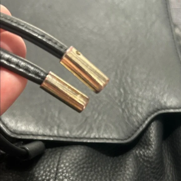 EUC!!! Rag & Bone Pilot Black Leather Backpack Purse - Picture 16 of 16